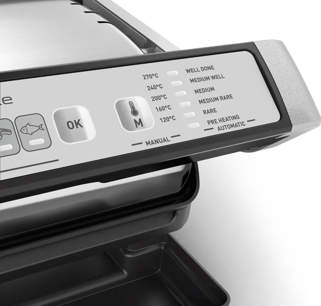 TEFAL GC707D Optigrill Deluxe Kontaktgrill (2000 Watt, Abnehmbare Platten, Automatische Programme, 5 Temperaturstufen, Spülmaschinenfeste Teile, Sensor-Technologie) 8 TEFAL GC707D Optigrill Deluxe Kontaktgrill (2000 Watt, Abnehmbare Platten, Automatische Programme, 5 Temperaturstufen, Spülmaschinenfeste Teile, Sensor-Technologie) – Bild 6