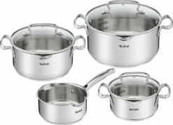 Tefal G719S734 DUETTO 8-tlg.Set 3x Kochtopf/Glasdeckel + Stieltopf + Suppenkelle -Tefal e4960fe3718207acf4b76e4556f997cb