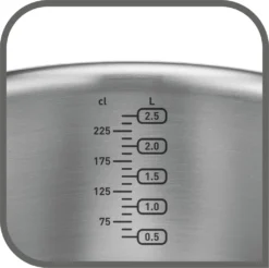 Tefal Virtuoso Topfset, 7-Teilig, Edelstahl - 7-Teiliges Set Aus 1x Stielkasserolle 16cm, 3x Kochtöpfen 16/20/24cm + 3x Deckel -Tefal e83d3cb9787b64b424015f44bf4da30e