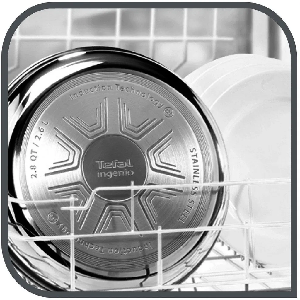 Tefal Pfannenset INGENIO PREFERENCE °24/28cm L94092 + Jamie Oliver Gravur Glasdeckel °28cm + 2 Griffe 6 Tefal Pfannenset INGENIO PREFERENCE °24/28cm L94092 + Jamie Oliver Gravur Glasdeckel °28cm + 2 Griffe – Bild 4
