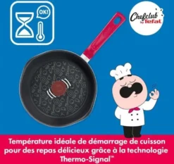 Tefal Chefclub By Stielkasserolle 16 Cm G80622, Rund, Rot, Aluminium, Titan, Rot, Keramik, Gas, Halogen, Induktion -Tefal f2ebdb33c4a03a908a4574672caf0ac8