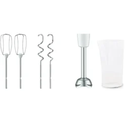 Tefal Handmixer »HT4621 Prep'Mix+«, 500 W, Turbo-Funktion, 2 Rührbesen, 2 Knethaken, Pürierstab-Aufsatz -Tefal f48c05e501b13a726d2c89db248ae146