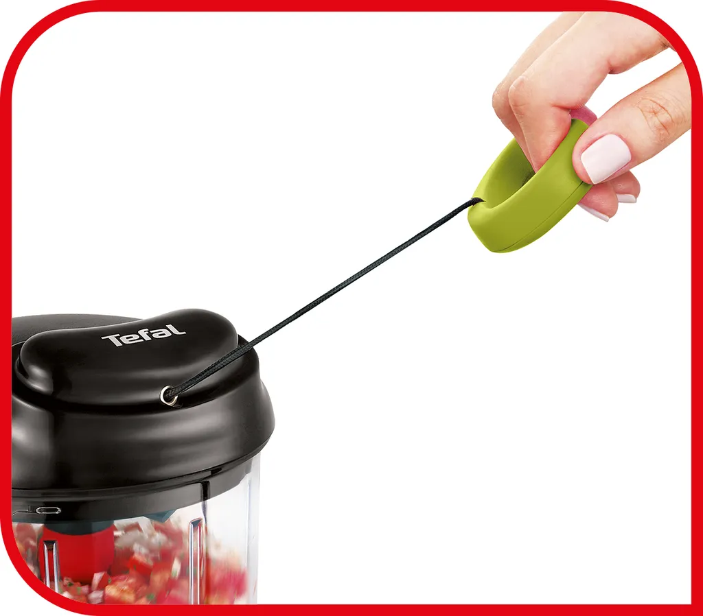 Tefal 5-Sekunden-Zerkleinerer 900 Ml Gemüseschneider Und Mixer Mit Edelstahlklingen Zum Zerkleinern Von Gemüse, Zwiebeln Und Nüssen K1320404 5 Tefal 5-Sekunden-Zerkleinerer 900 Ml Gemüseschneider Und Mixer Mit Edelstahlklingen Zum Zerkleinern Von Gemüse, Zwiebeln Und Nüssen K1320404 – Bild 3