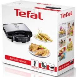 Tefal Sandwichmaker »SM1552 Ultracompact«, 700 W, Antihaftbeschichtete Platten, Leichte Reinigung, Maße: 26,5x12x26 Cm -Tefal ff433a690116957f16e99e1429976bcd