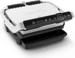 Tefal GC750D16 Optigrill Elite Kontaktgrill, Silber/schwarz